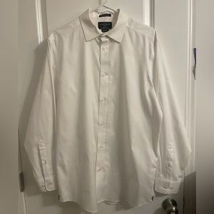 Men’s white button up dress shirt • like new very lightly used • 16 1/2 - 34